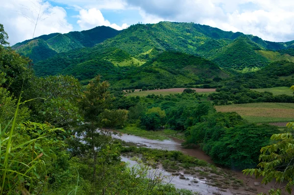 니카라과의 산에 강 — 스톡 사진