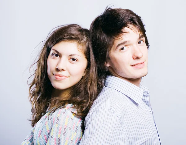 stock image Happy smiling couple in love