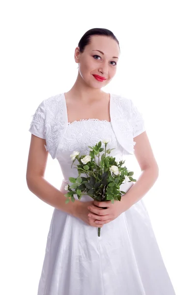 Невеста с розой Стоковая Картинка