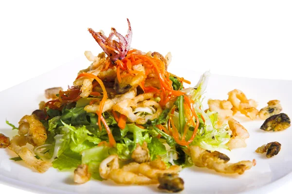 Salad with seafood — Stock Photo, Image