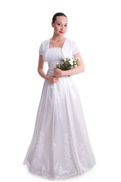 Bride with rose — Stock Photo, Image