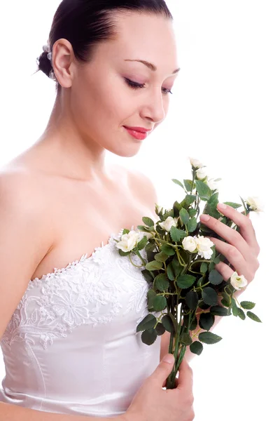 Νύφη με τριαντάφυλλο — Φωτογραφία Αρχείου
