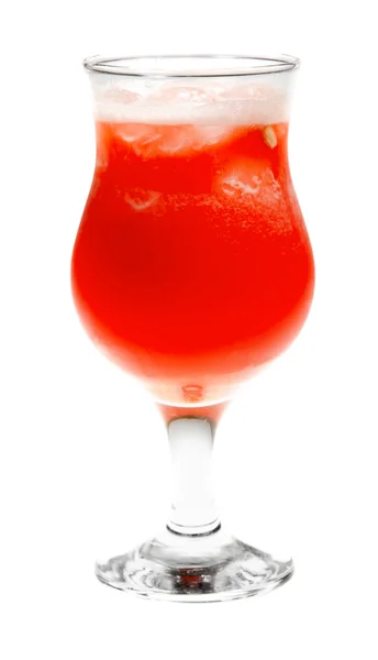 Zumo rojo con hielo — Foto de Stock