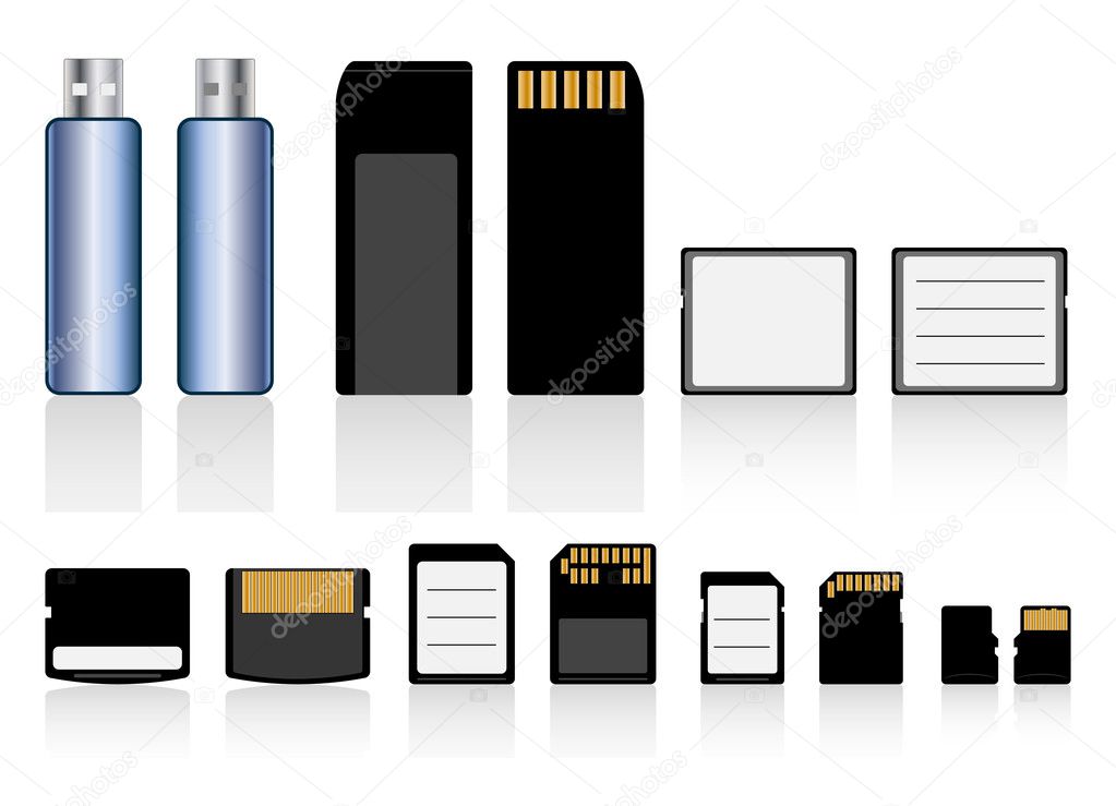 Memory cards, drive collection
