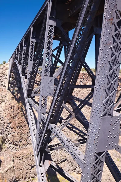 stock image Railroad Bridge over Canyon