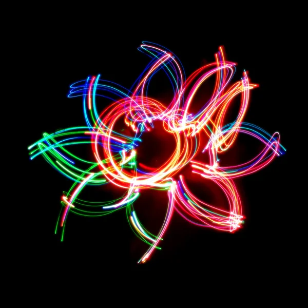Abstract freezelight flower — Zdjęcie stockowe