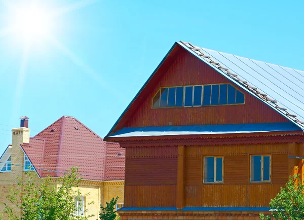 stock image Houses in the suburban areas