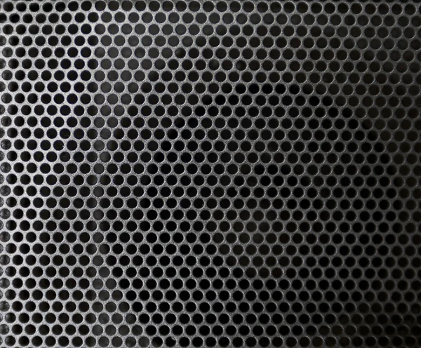 Stål grå mesh med hål — Stockfoto