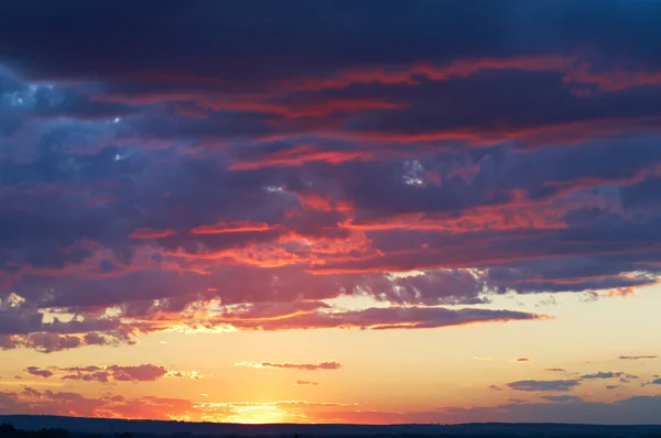 Rara bellezza del tramonto — Foto Stock