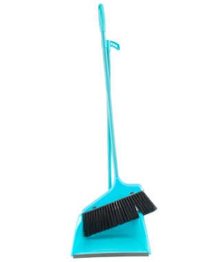 Broom and dustpan clipart