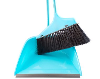 Broom and dustpan clipart