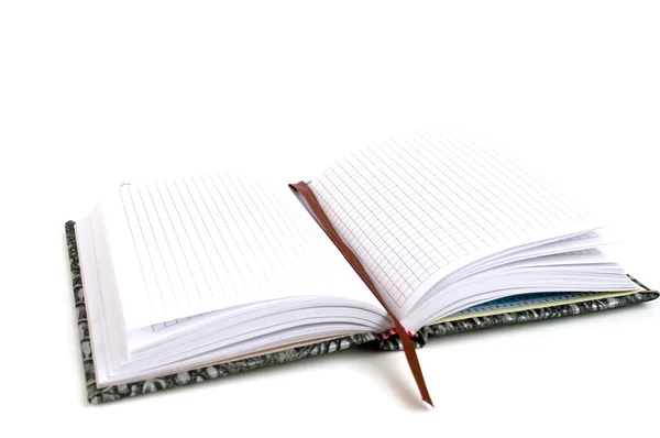 Notebook on a white background Stock Picture