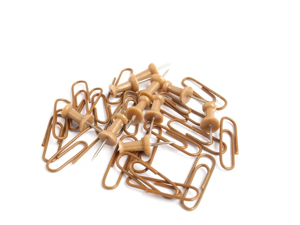 Paper clips and buttons — Stock Photo, Image