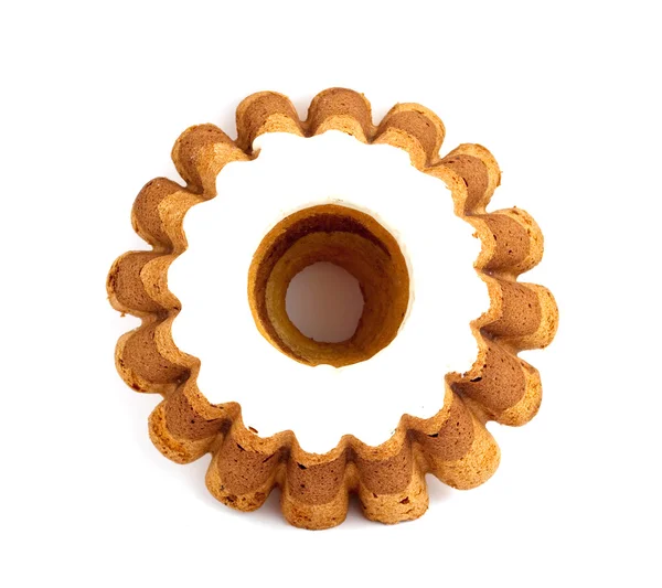 Fruitcake with glaze — Stock Photo, Image