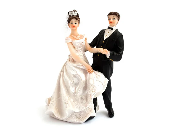 Wedding cake figurines Stock Picture