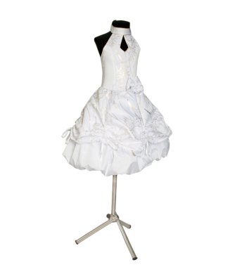 Children's dress on a dummy clipart