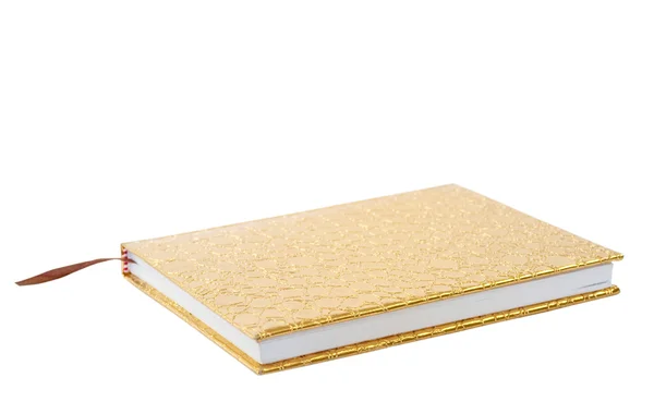 Goldenes Notizbuch — Stockfoto