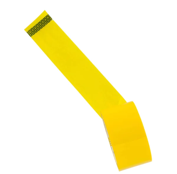Żółte taśmy klejącej — Zdjęcie stockowe