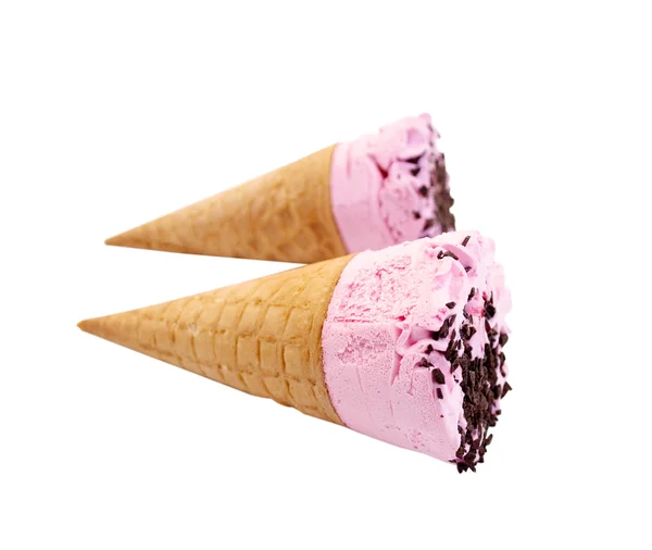 웨이퍼 컵 아이스크림 — 스톡 사진