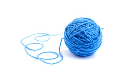 Ball of knitting yarn clipart