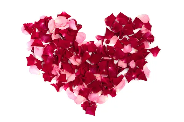Corazón hecho de rosas —  Fotos de Stock