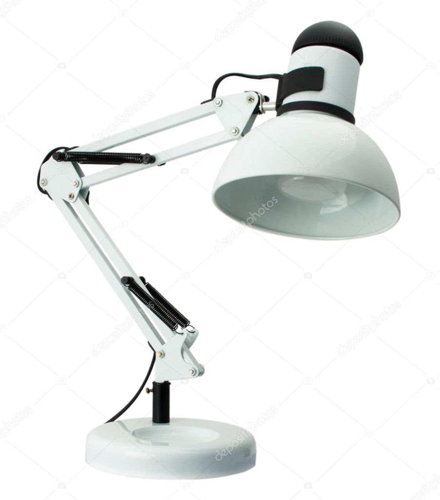 Desktop white lamp