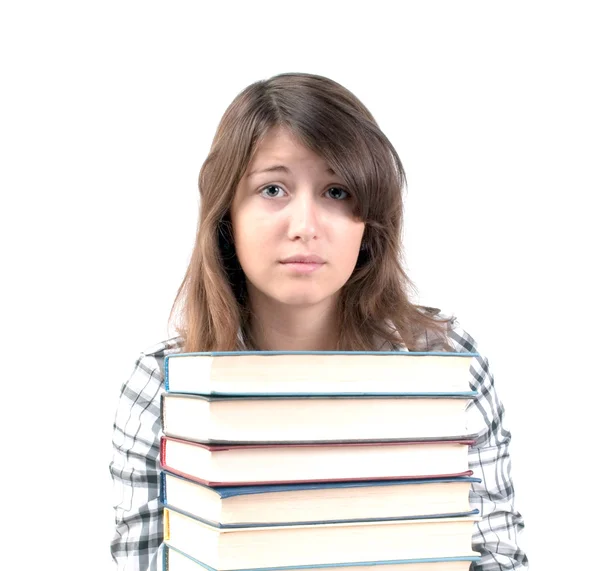 Girl and a book — Stock Photo, Image
