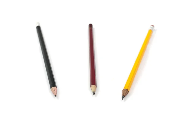 Pencils on a white background — Stock Photo, Image