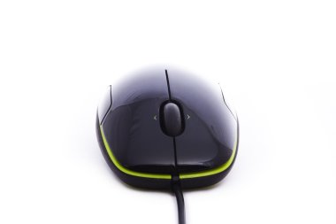 Stylish black computer mouse clipart