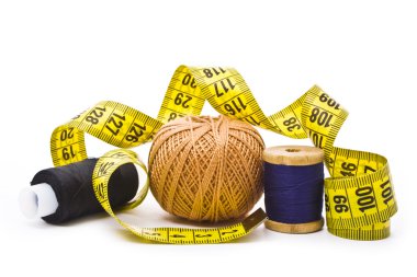 Thread with measuring tape clipart