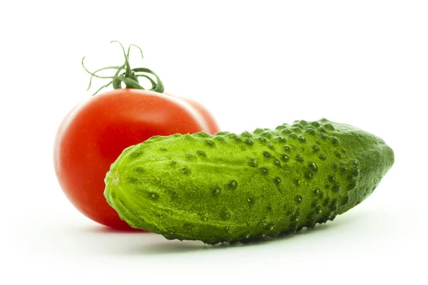 Concombre et tomate — Photo