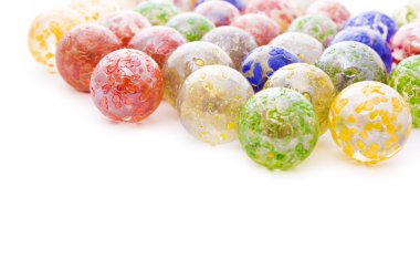 Colorful glass balls clipart