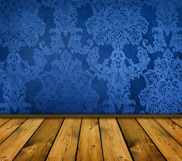 Modrý interiér — Stock fotografie