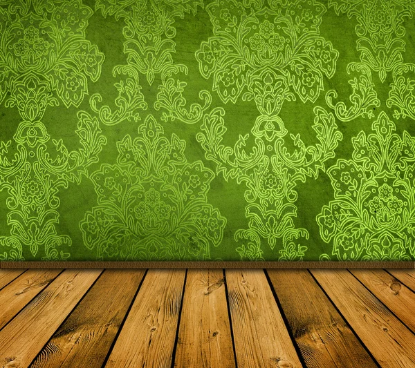 Interior verde — Fotografia de Stock