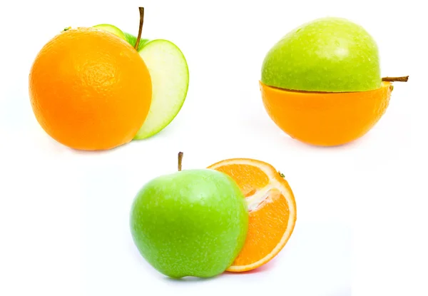 リンゴとオレンジ — ストック写真