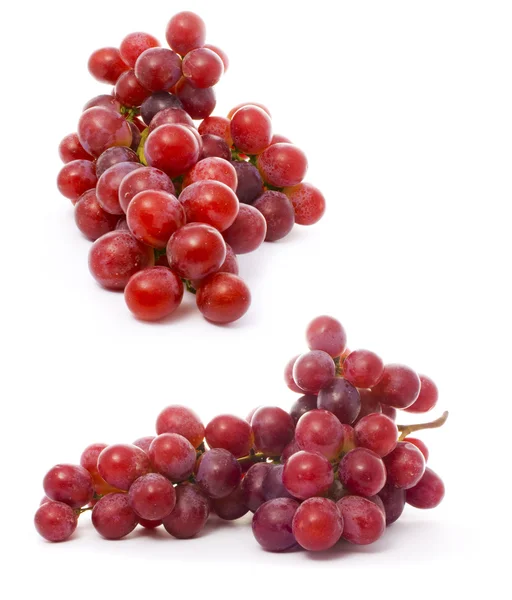 Kilka soczystych winogron na białym tle nad białym — Zdjęcie stockowe