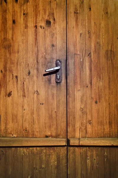 Wooden door close-up — Stock Photo, Image
