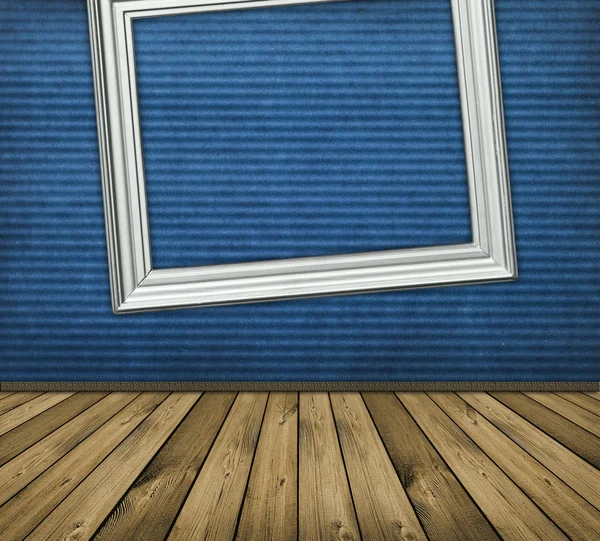 Blauwe interieur — Stockfoto