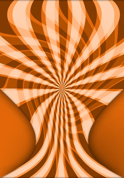 オレンジ回転背景 — ストック写真