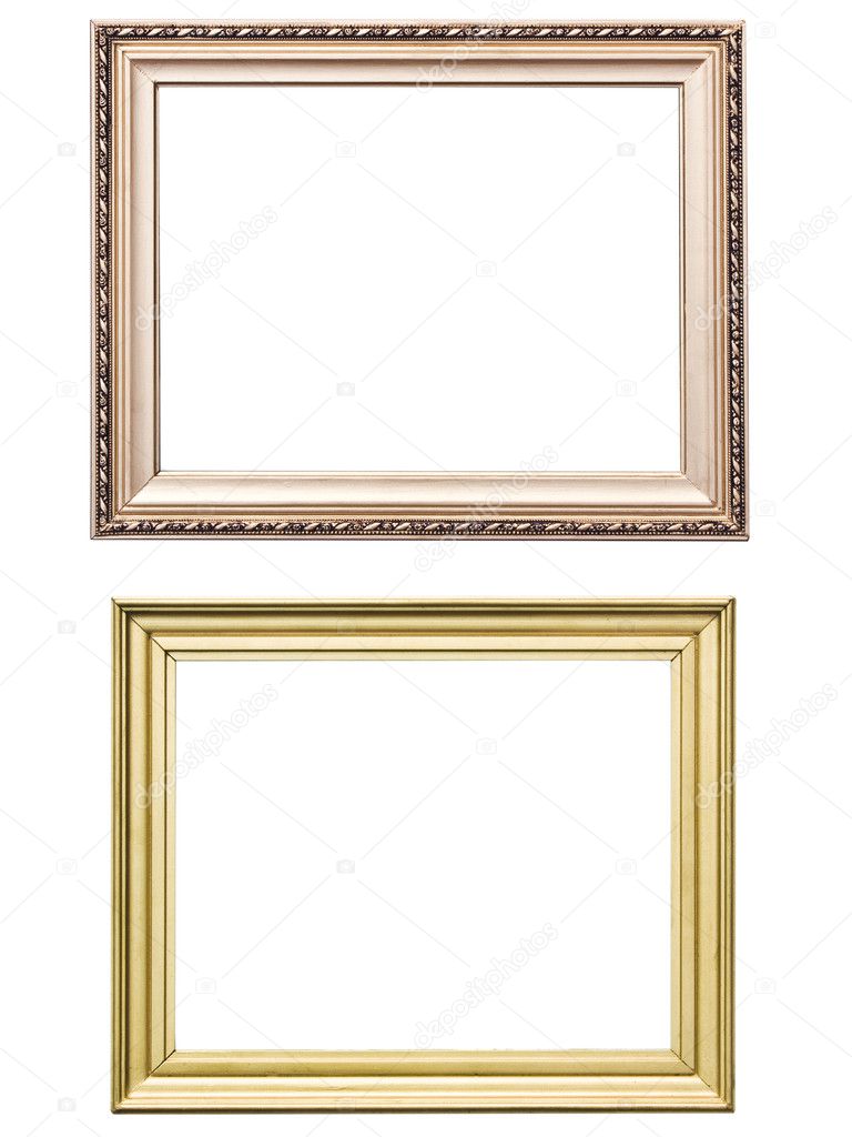 Vintage golden frames