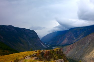 Altay Dağları. güzel yayla peyzaj