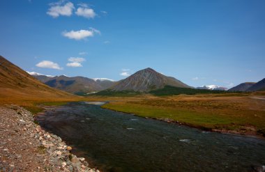 Altay Dağları. güzel yayla peyzaj