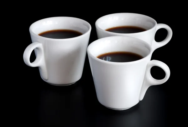 Три чашки кави — стокове фото