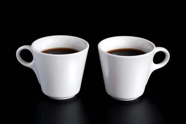 Dwa kubki kawy — Zdjęcie stockowe