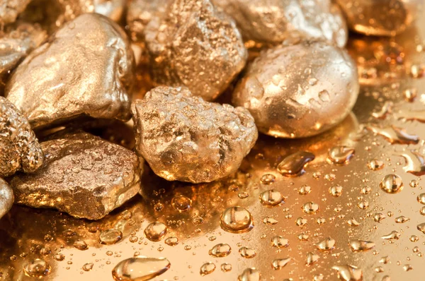 Gold nuggets — Stock Photo, Image