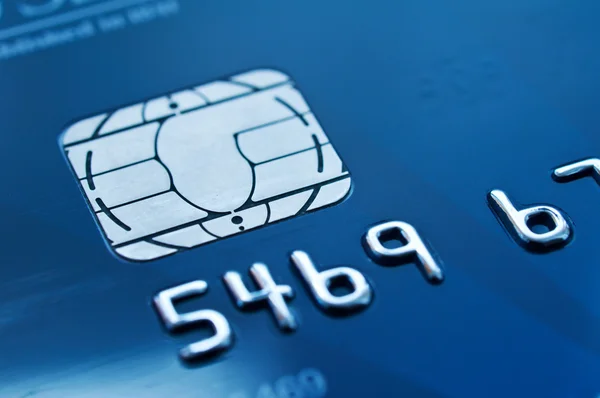 Modrá kreditní karta — Stock fotografie