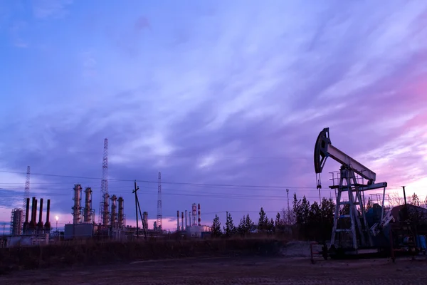 Campo petrolífero — Fotografia de Stock