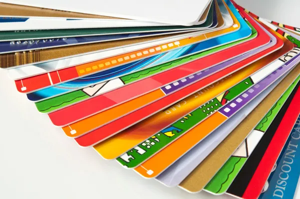 Giftcards und Kreditkarten — Stockfoto