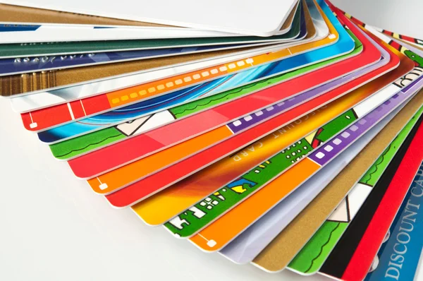 Giftcards ve kredi kartları Stok Resim