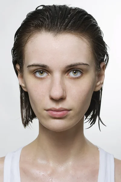 Retrato de mulher molhada — Fotografia de Stock